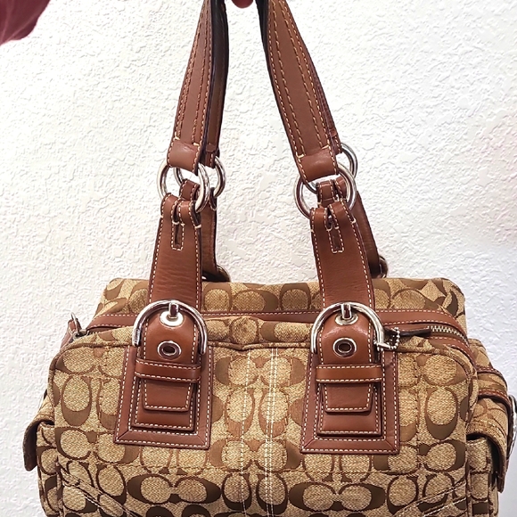 Coach Brown Signature Tote Bag